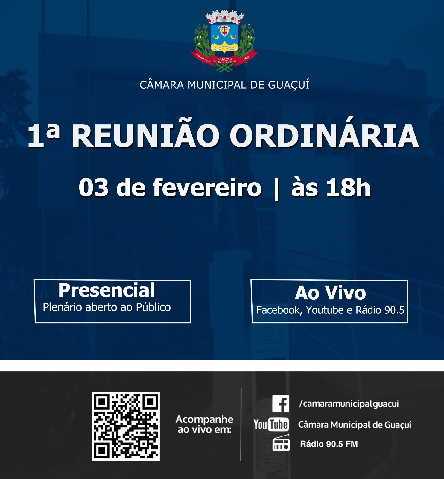 1ª REUNIÃO ORDINÁRIA 2025 20ª LEGISLATURA.